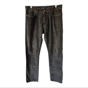 J.Crew Men's Corduroy Pants 32x32 Green Straight Leg Flex Retro